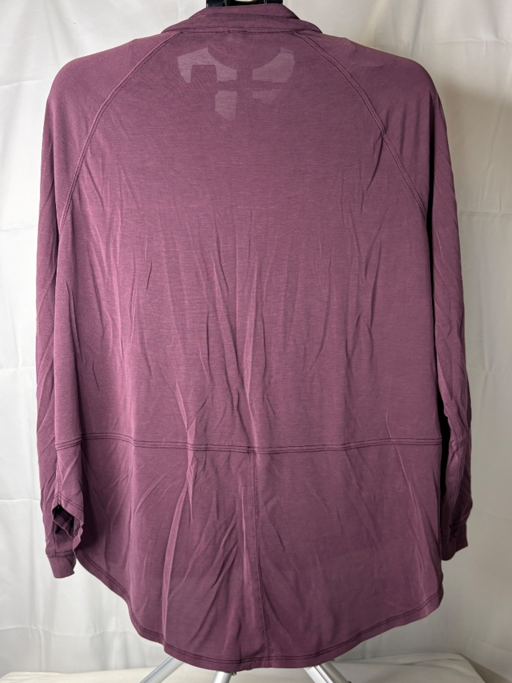 We The Free Free People Oversized Collared Shirt XS 100% Cotton RN66170 Purple - Picture 4 of 7